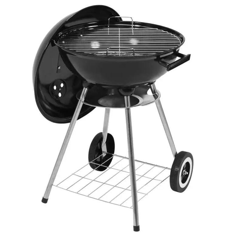 Круглий садовий вугільний гриль із кришкою LUND 41 см (99583)