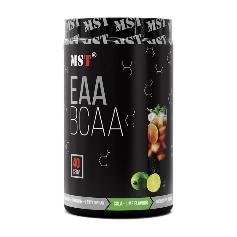 Аминокислоты без сахара MST BCAA&EAA zero 520 г Кола/Лайм