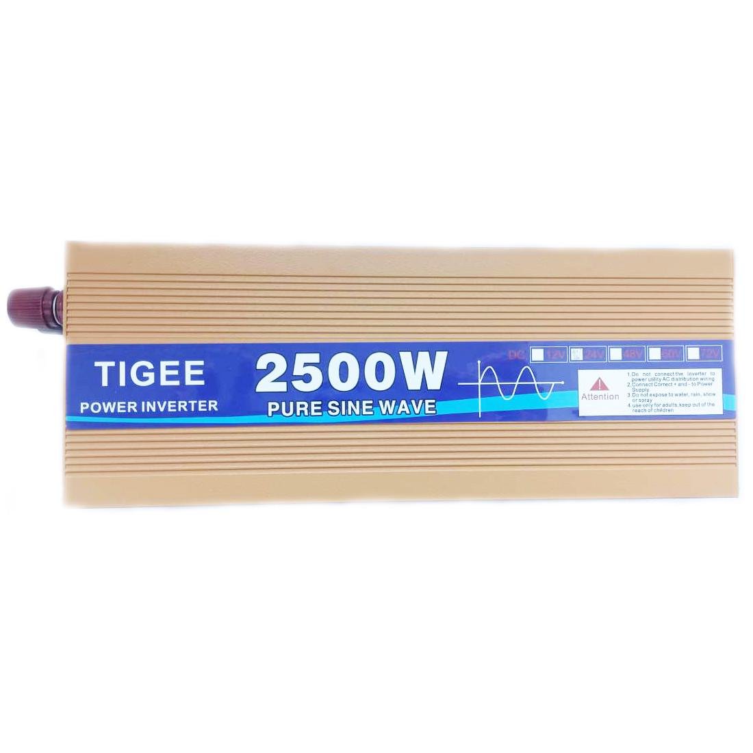 Автомобільний інвертор Tigee Power Inverter 004 c 24V на 220V 2500W чиста синусоїда Yellow (11042)