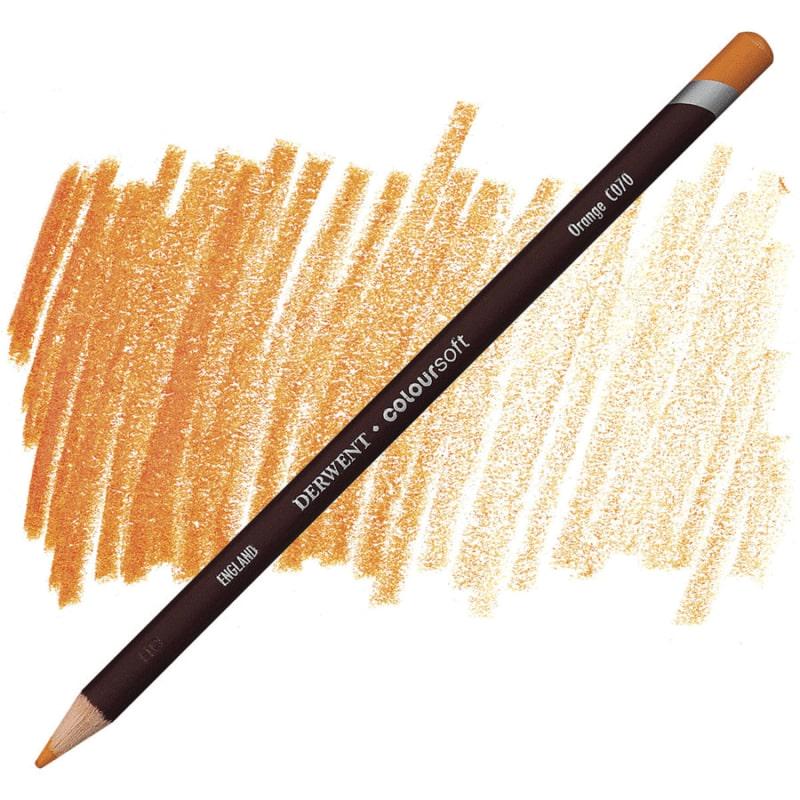 Олівець кольоровий Derwent Coloursoft С070 Помаранчевий (700959)