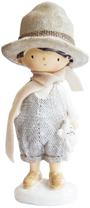 Декоративная фигурка Мальчик с цветком 19,5 см (BD-831-772)