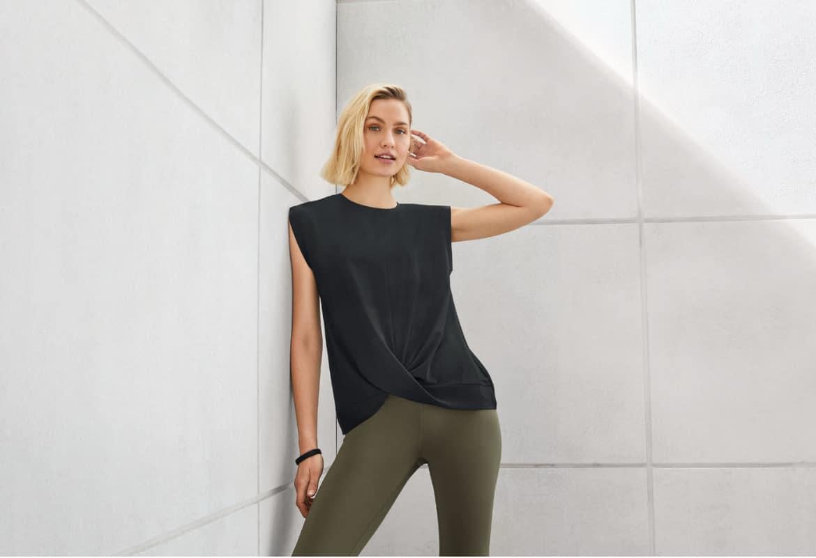 Майка женская Crivit 381210х10 L Черный (26891754)