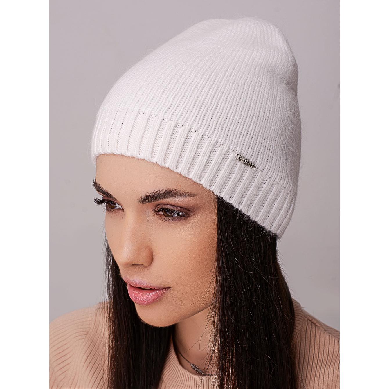 Шапка женская Leks ИНТРИГА кашемировая с добавлением ангоры без отворота одинарная one size Белый (215388) - фото 1 Шапка женская Leks ИНТРИГА кашемировая с добавлением ангоры без отворота одинарная one size Белый (215388) - фото 1