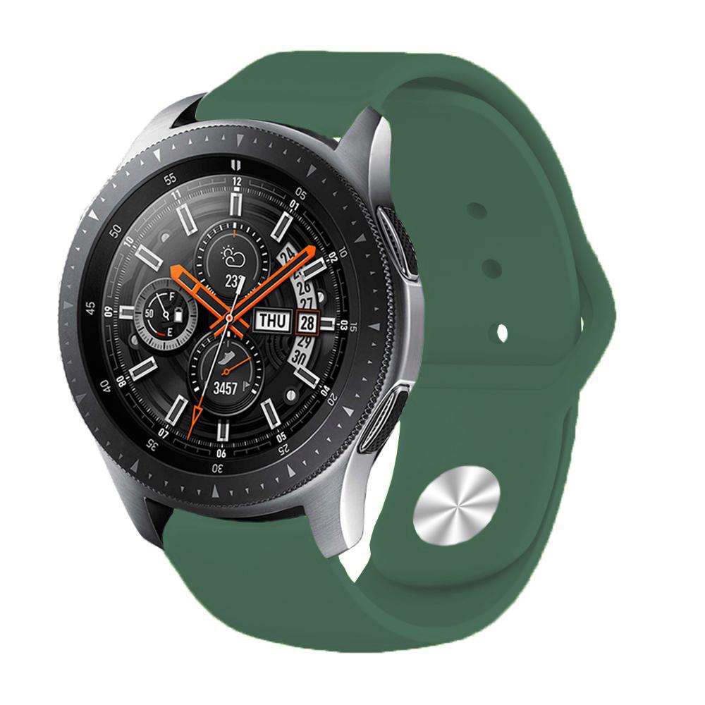 Силиконовый ремешок BeCover для Samsung Galaxy Watch 4 40/44 мм/Watch 42 мм/Watch Active/Active 2 40/44 мм/Watch 3 41 мм/Gear S2 Classic/Gear Sport Pine/Green (706182) - фото 4