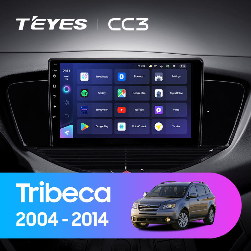 Автомагнитола штатная Teyes CC3 для Subaru Tribeca WX W10 2004-2014 Android CC3 6+128G Wi-Fi+4G (1601157259) - фото 3