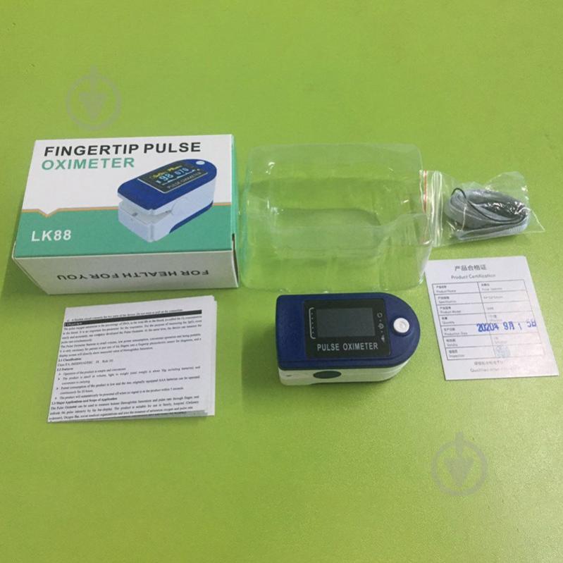 Пульсоксиметр на палець Pulse Oximeter LK-88 Оксиметр електронний - фото 9