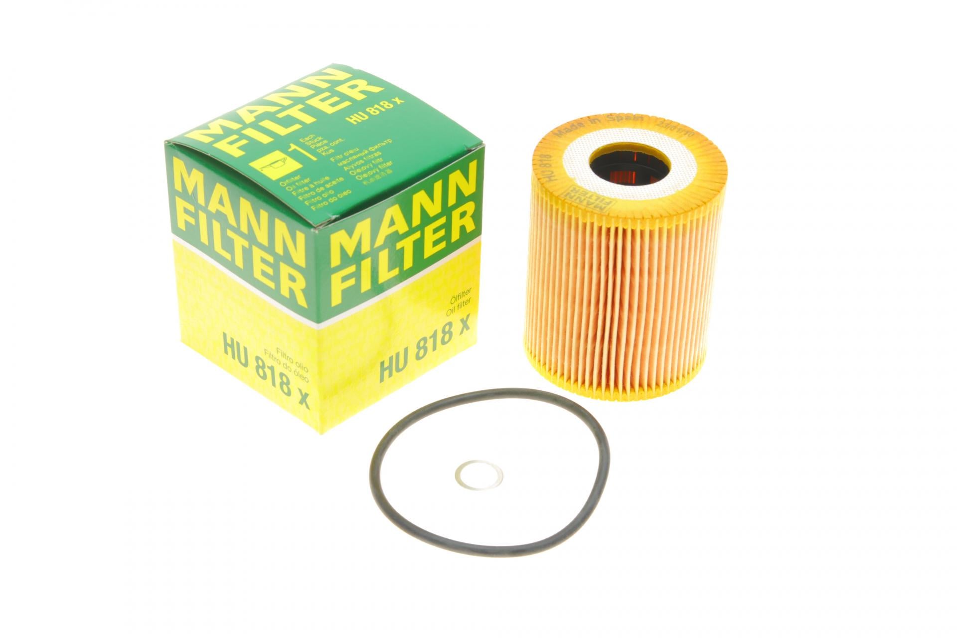 Фильтр масляный Mann-Filter для BMW 3 E46/5 E39/7 E38 3,0D 94-07 M57 (HU 818 X)