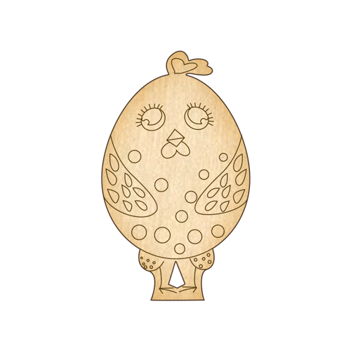 Заготовка з фанери №220 Курча до Великодня (6174)