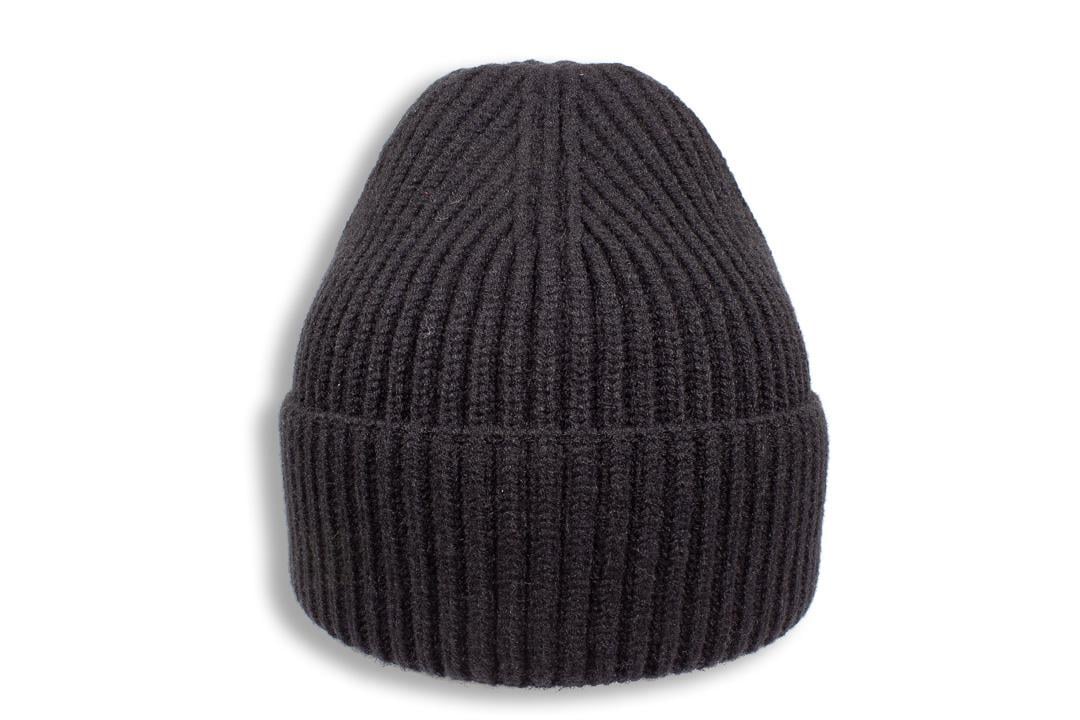 Шапка молодежная Apex Айрис с отворотом кашемировая без подкладки one size Черный (281978) - фото 1 Шапка молодежная Apex Айрис с отворотом кашемировая без подкладки one size Черный (281978) - фото 1