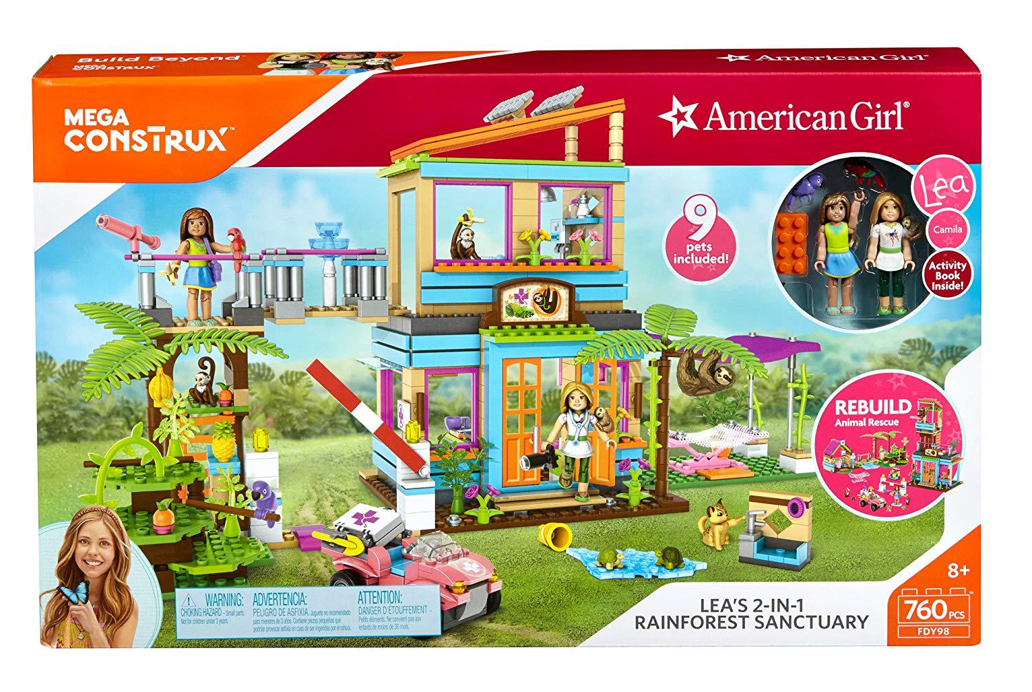 Конструктор Приют для животных Леи в тропическом лесу Mega Construx American Girl Lea's 2in1 Rainforest Sanctuary - фото 2