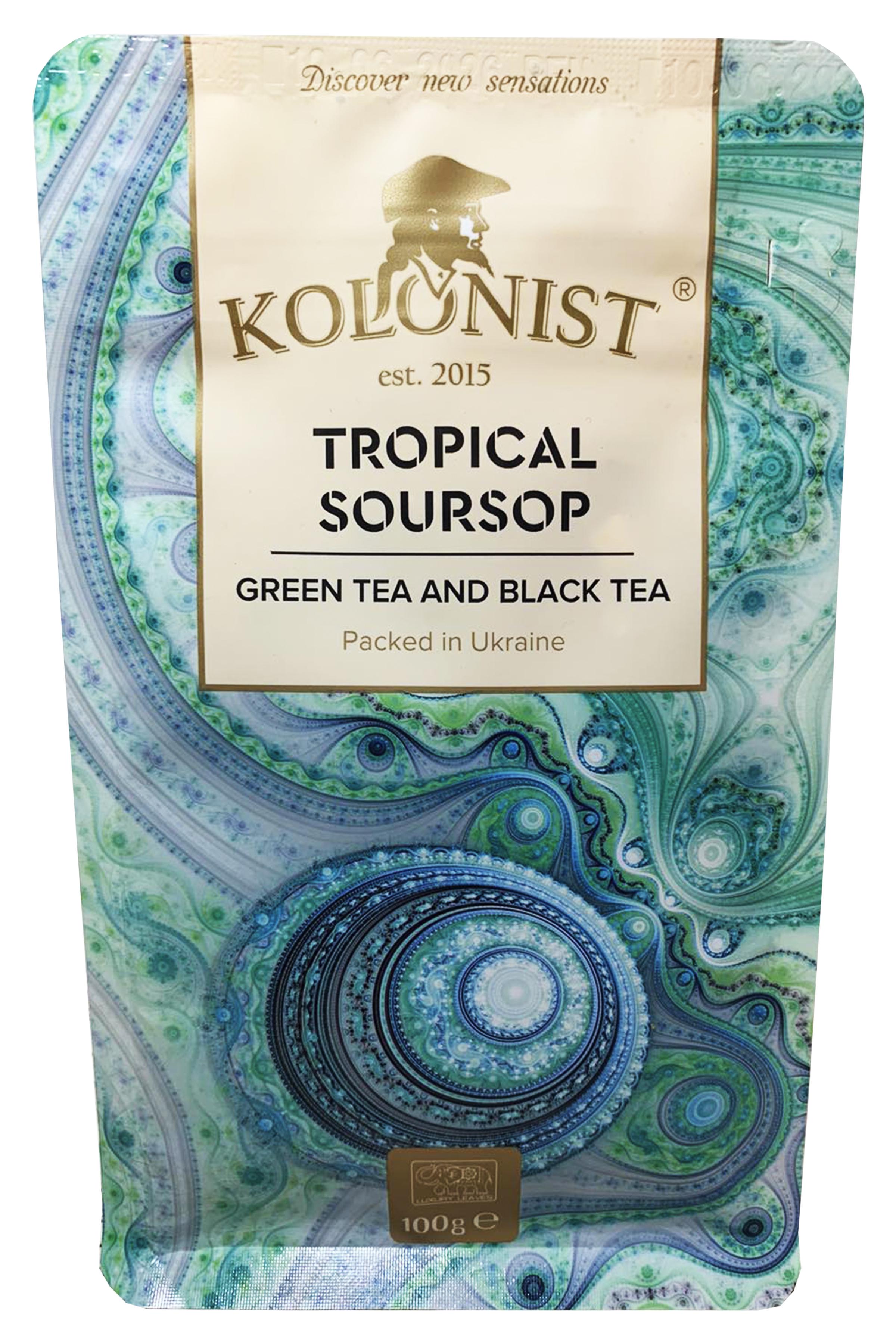 Чай смесь черного и зеленого Kolonist Тропический саусеп 100 г (58496) - фото 2