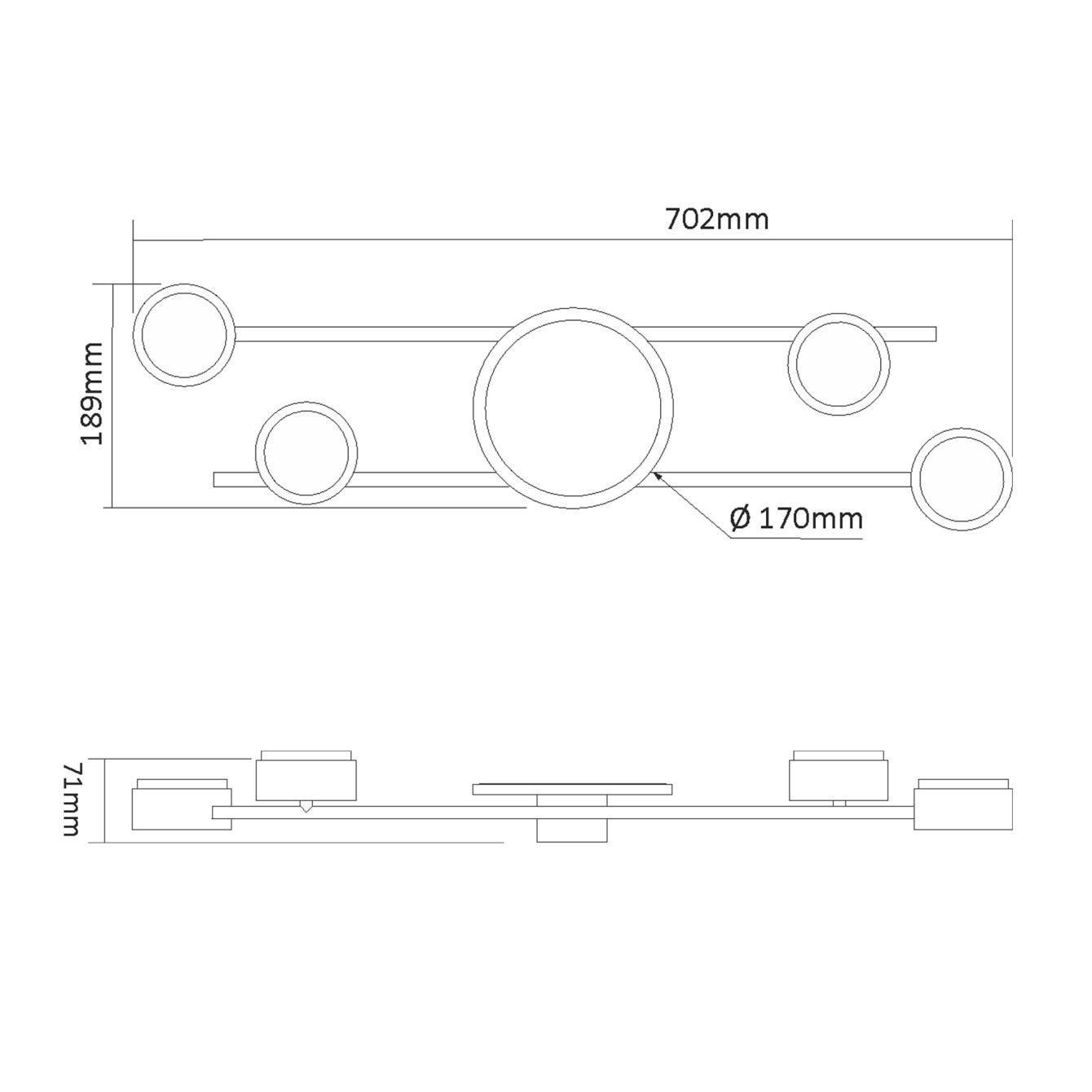 Світильник накладний VIDEX 4xGX53 з підсвіткою Чорний (VL-SPF21B-BB) - фото 3 Світильник накладний VIDEX 4xGX53 з підсвіткою Чорний (VL-SPF21B-BB) - фото 3