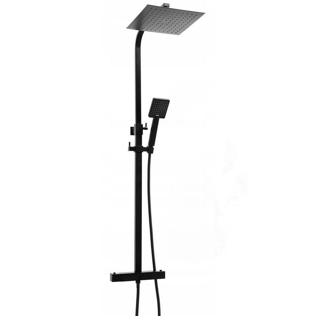 Душевая система с термостатом Yoka BP.CUBE-THERM-25-BLK Черный (173428)