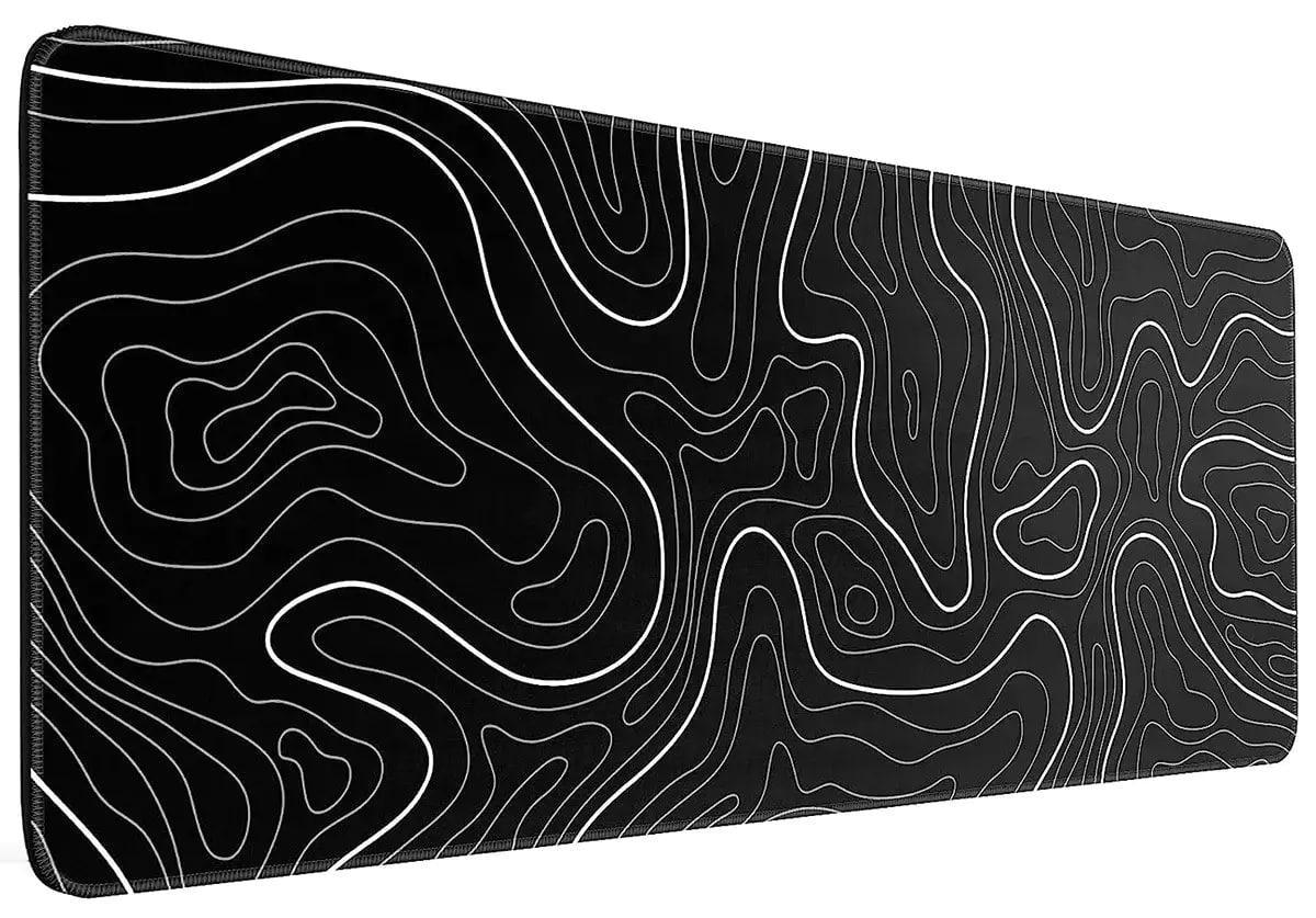 Килимок для мишки та клавіатури антиковзкий 80x30 см Чорний (3165-B)