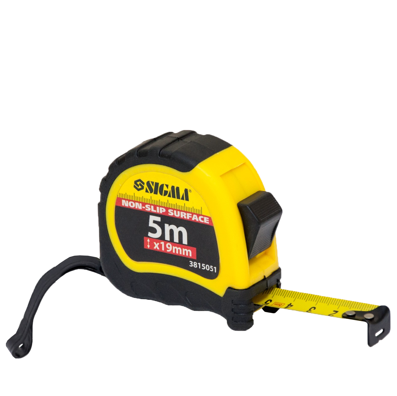 Рулетка Sigma Shiftlock 5,0 м х 19 мм (3815051)