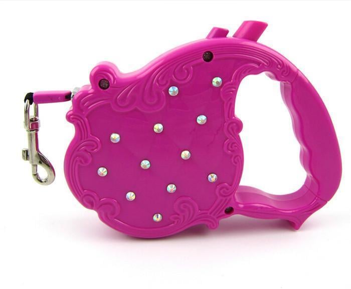 Повідець-рулетка для собак 3 м до 20 кг Рожевий (2354930191)