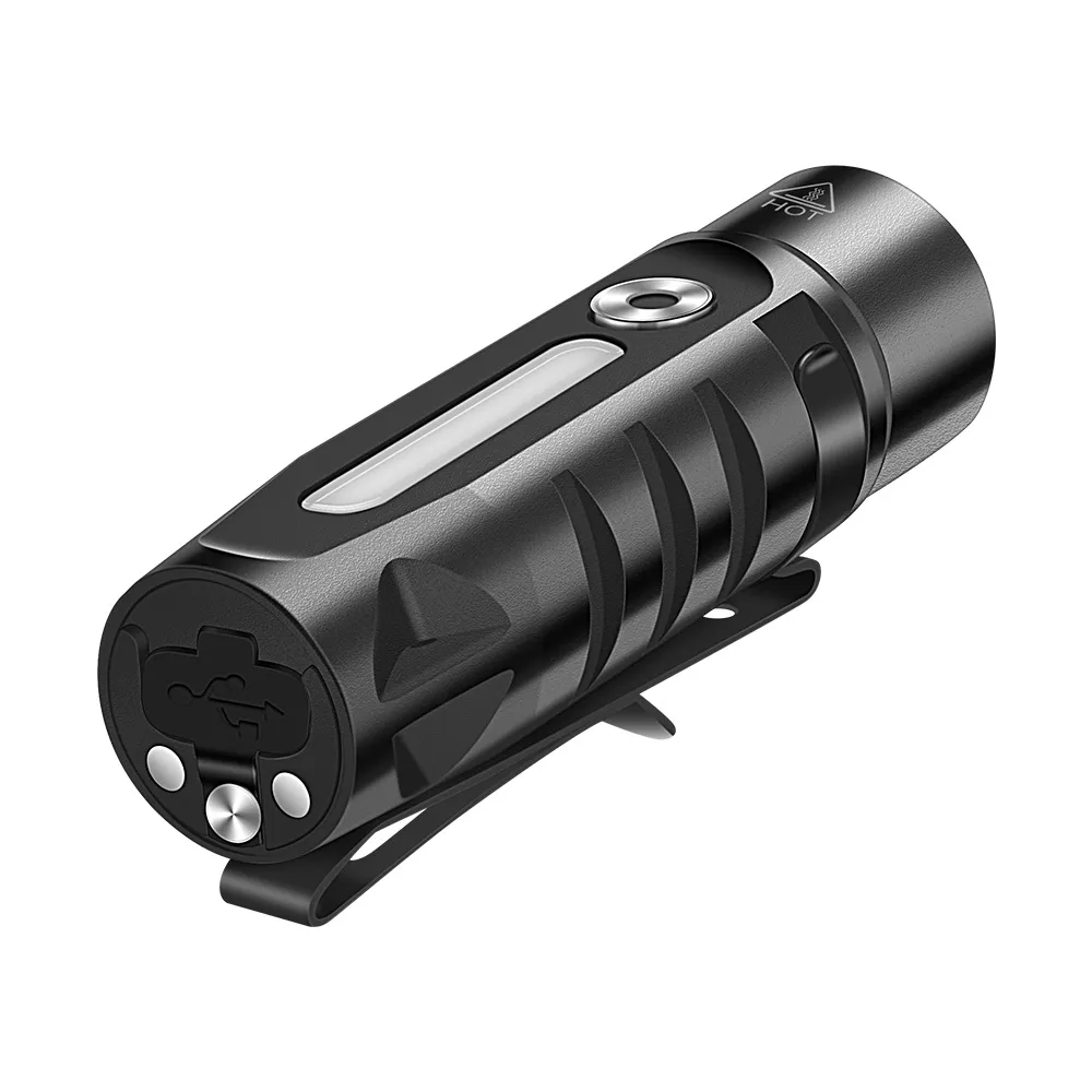 Ліхтар акумуляторний Boruit RJ28 EDC 6500K Type-C 200 mAh IP66 Чорний - фото 2 Ліхтар акумуляторний Boruit RJ28 EDC 6500K Type-C 200 mAh IP66 Чорний - фото 2
