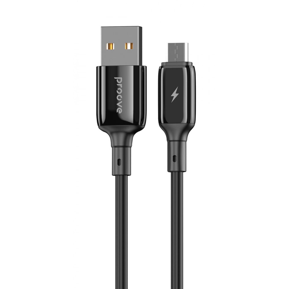 Кабель Proove Flex Metal Micro USB 2,4A 1 м Black