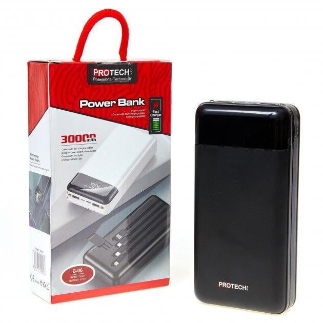 Повербанк ProTech B-06 30000 mAh 5V 2,1A Black (2319074176)