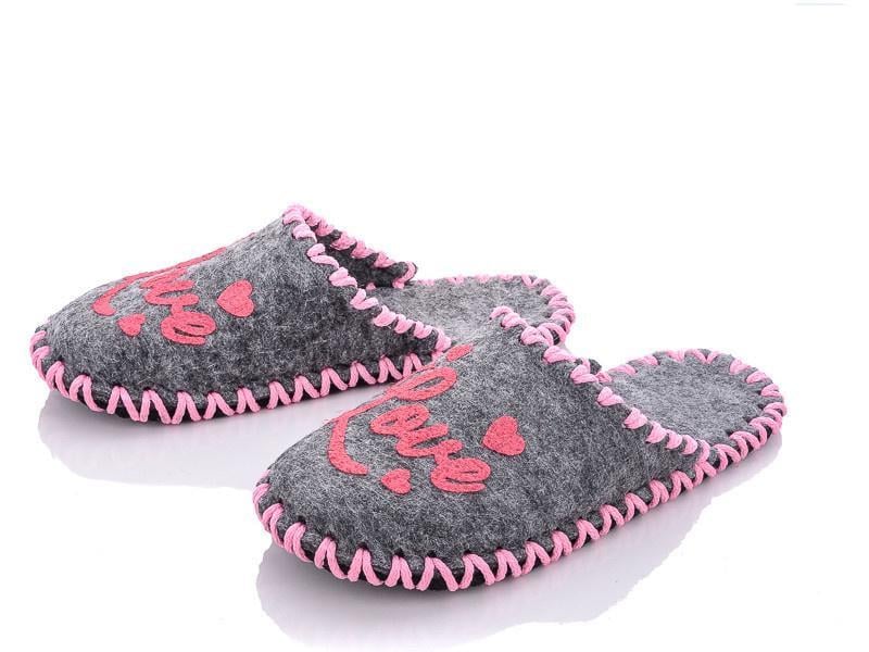 Тапочки фетровые женские VENDS 204 р. 36-37 Серый