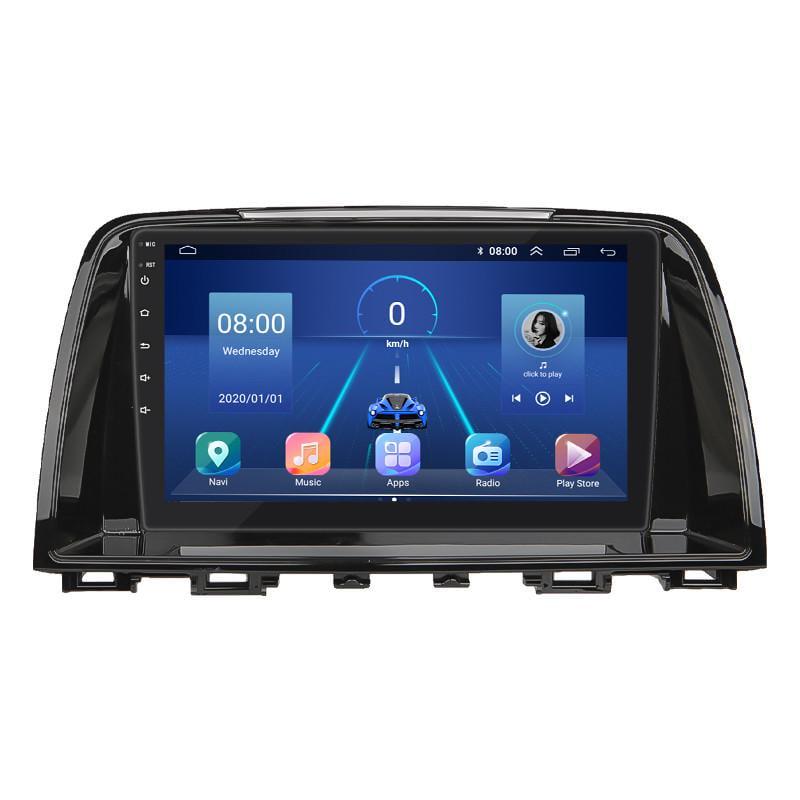 Автомагнитола штатная Lesko для Mazda 6 III GJ 2012-2015 9" 4/32Gb 4G Wi-Fi GPS Top MOB