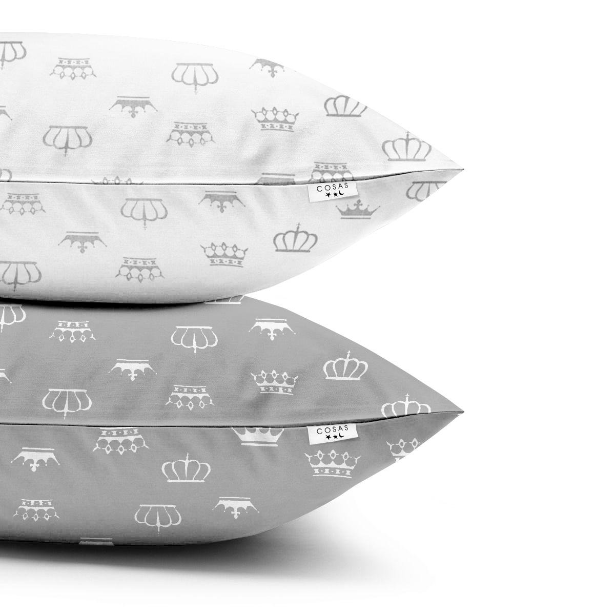 Набор наволочек Cosas Crown Crown Grey 2 шт. 40х60 см (4822052025017)