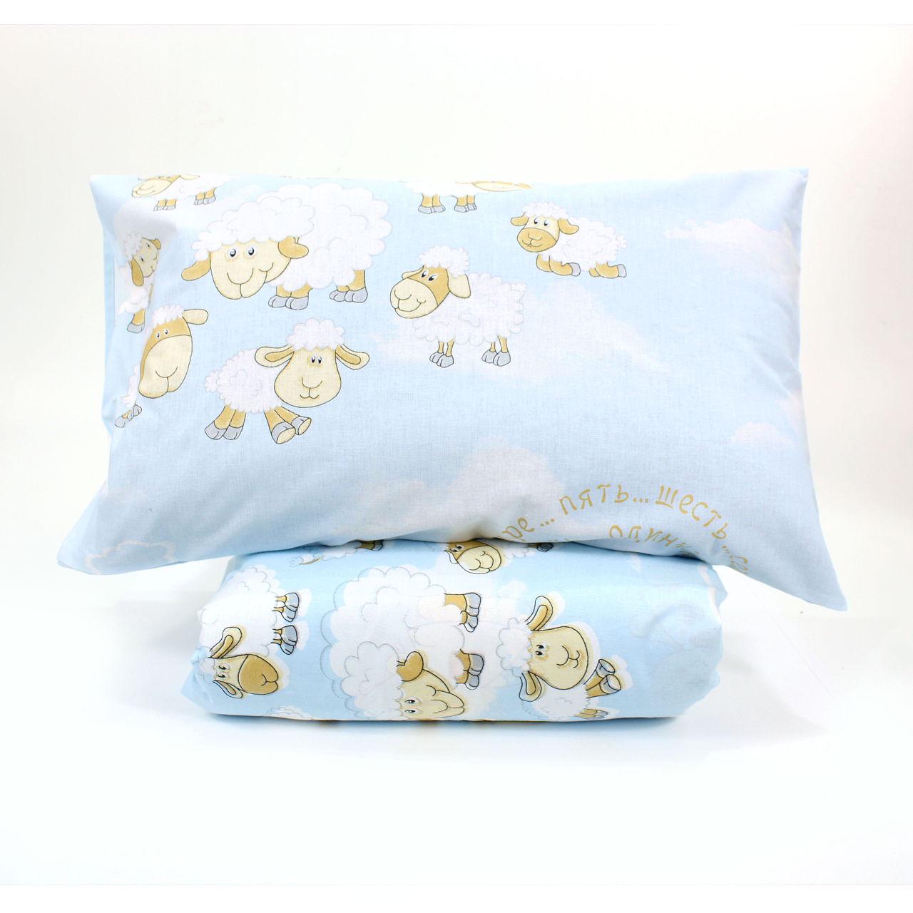 Простынь Т0679 110х140 см Синий/Белый (152758)