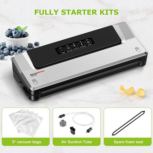 Вакуумний пакувальник 4 режими/шланг для вакуумування контейнерів/пакети 5 шт. Сріблястий - фото 9 Вакуумний пакувальник 4 режими/шланг для вакуумування контейнерів/пакети 5 шт. Сріблястий - фото 9