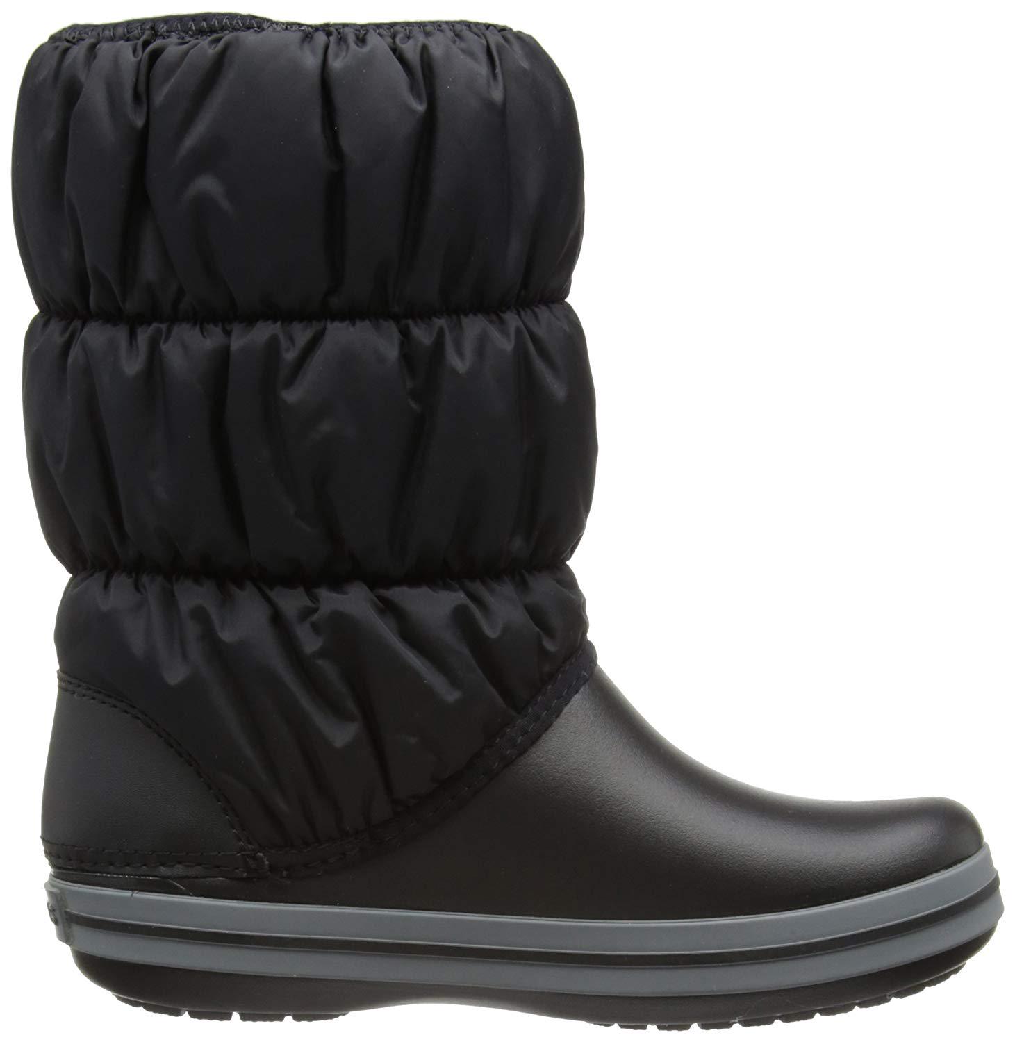 Дутики женские Crocs Winter Puff Boot M5W7 р. 37/24 см Black/Charcoal (14614) - фото 4