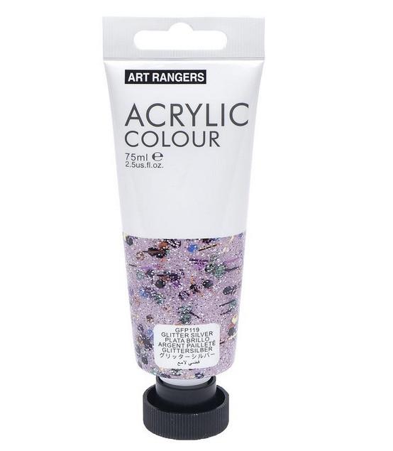 Краска акриловая ART RANGER 75 мл Glitter silver