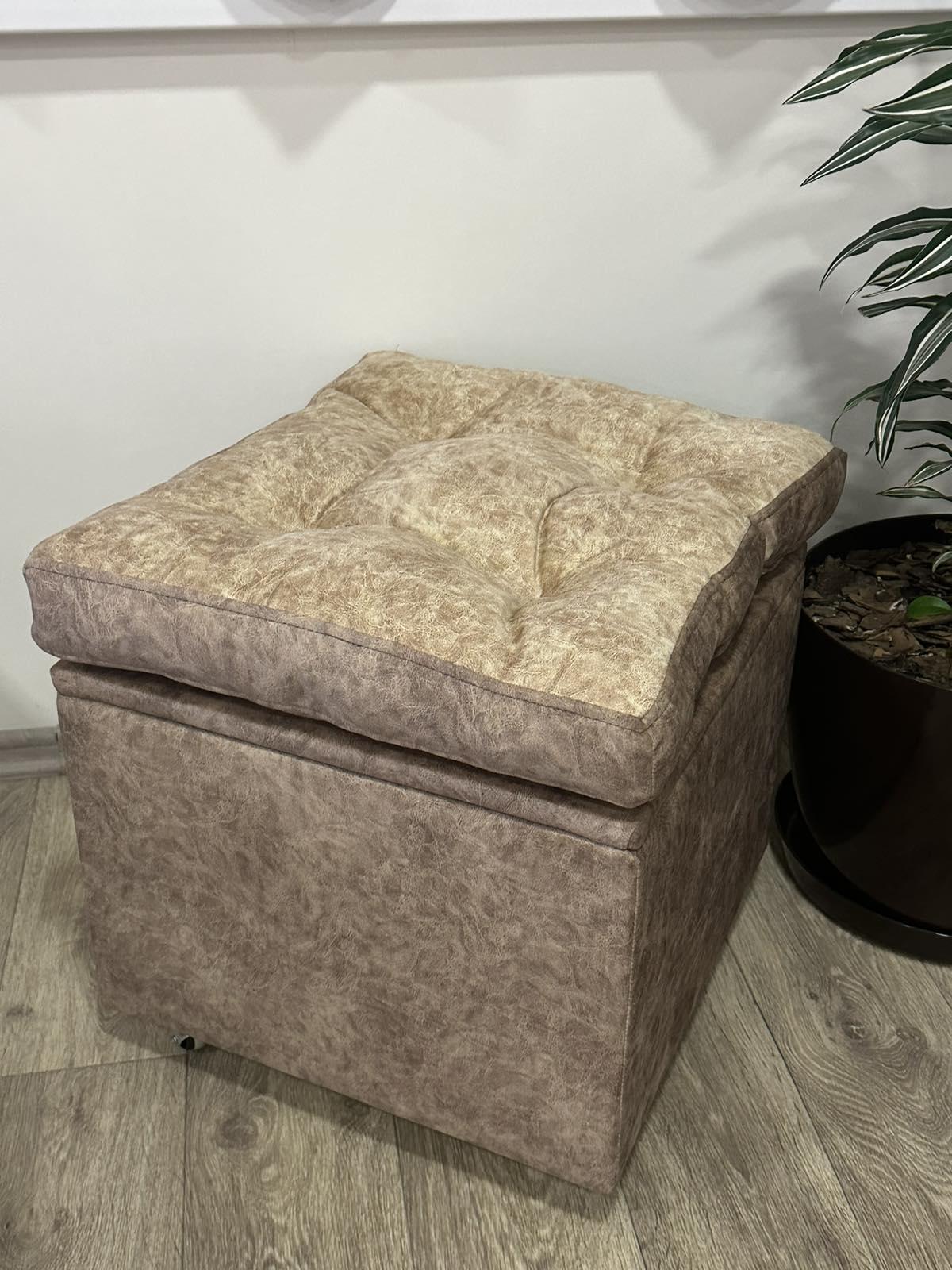 Пуф з нішею desired_sofa 45x45x45 см Бежевий