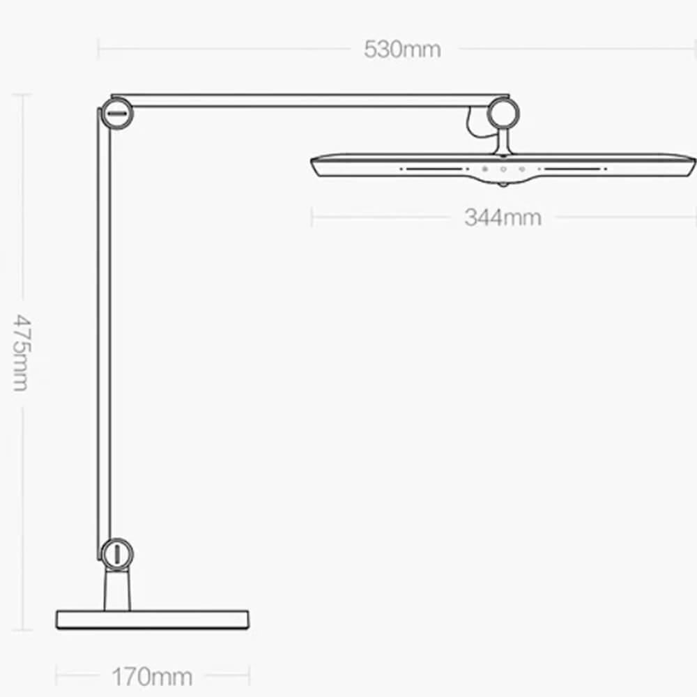 Лампа настільна Yeelight Led Vision Desk Lamp V1 Pro Light-sensitive base version YLTD08YL White - фото 3