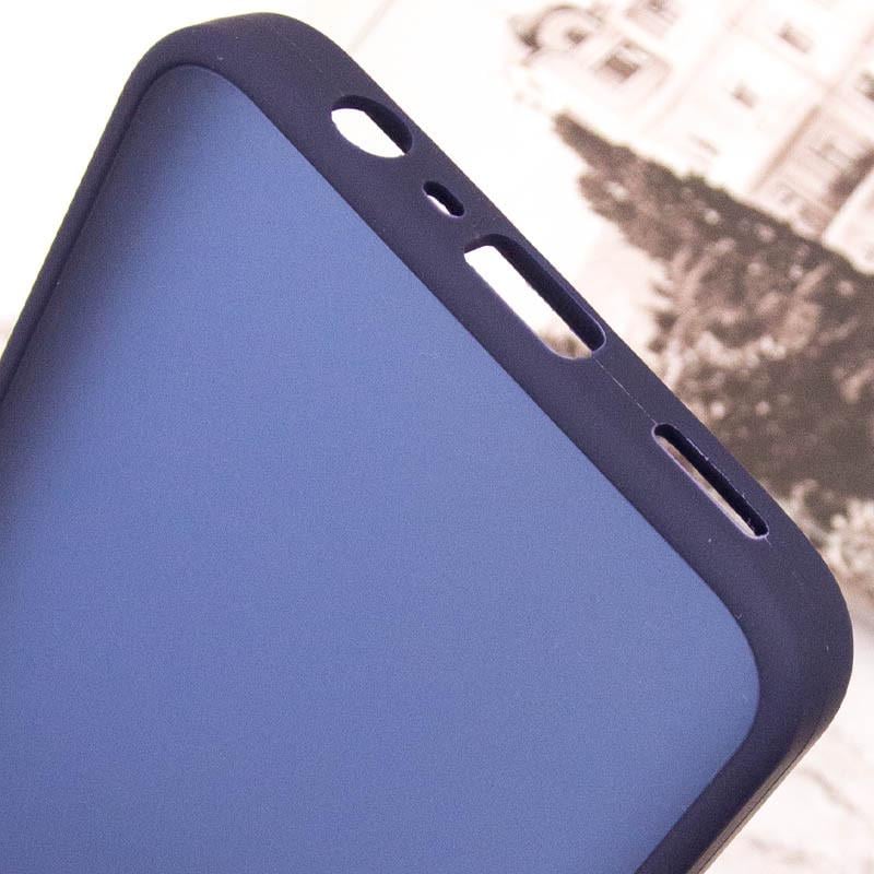 Противоударный чехол TPU+PC Lyon Frosted для Oppo A38 / A18 Navy Blue - фото 6