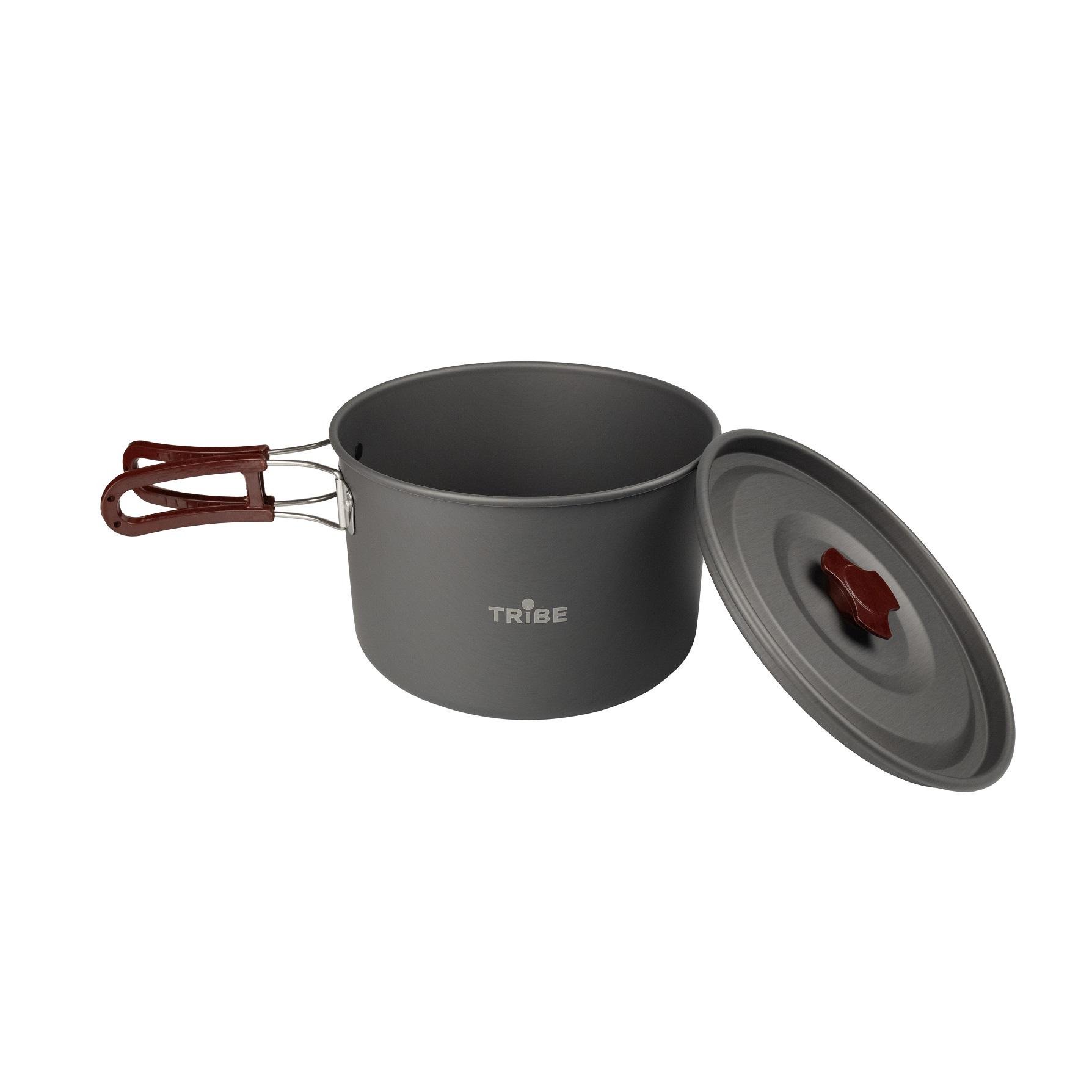 Котелок со складными ручкамиTribe Pot Alu алюминиевый 3 л (T-FH-0015-grey) - фото 5 Котелок со складными ручкамиTribe Pot Alu алюминиевый 3 л (T-FH-0015-grey) - фото 5