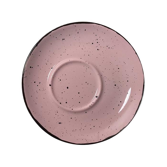 Блюдце INKER exc 12 см Iris dots pink (3456)