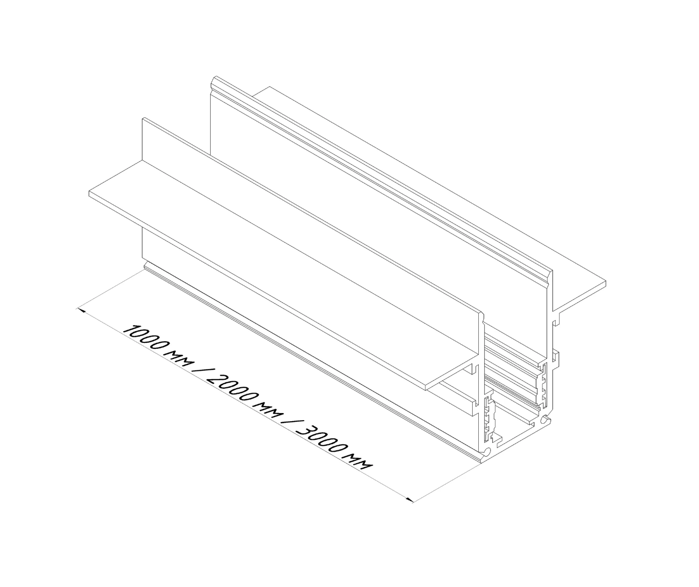 Трековий шинопровід магнітний PROFESSIONAL 3 м Чорний (e6100581) - фото 3 Трековий шинопровід магнітний PROFESSIONAL 3 м Чорний (e6100581) - фото 3