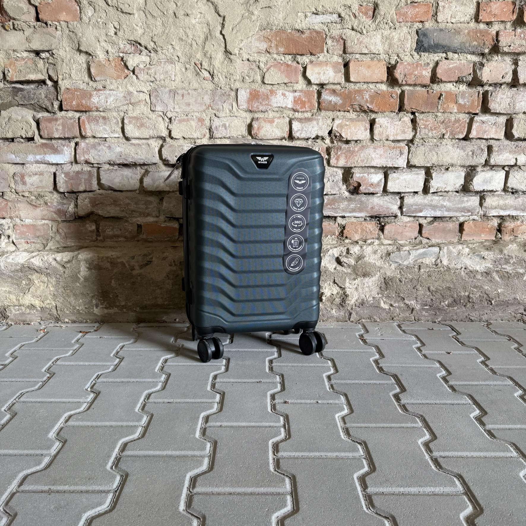 Валіза Wings PEA01 дорожня S Зелений (26557324) - фото 2 Валіза Wings PEA01 дорожня S Зелений (26557324) - фото 2