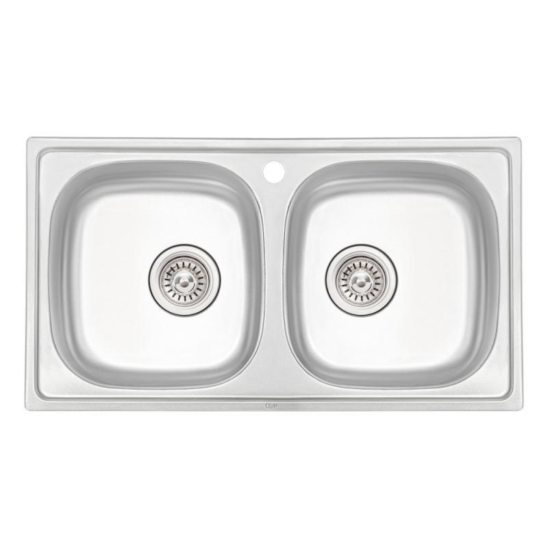 Кухонна мийка Q-tap 7843-B Micro Decor 0,8 мм (34902)