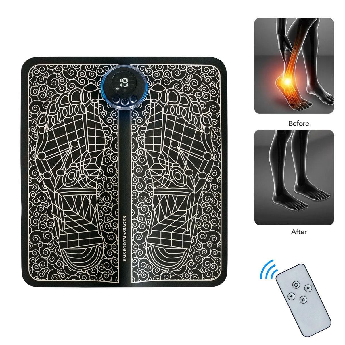 Килимок масажний для ніг EMS Foot Massager та масажер для шиї Smart Neck Massager HX-1680 33x27,5 см (3000138-TOP-2) - фото 8