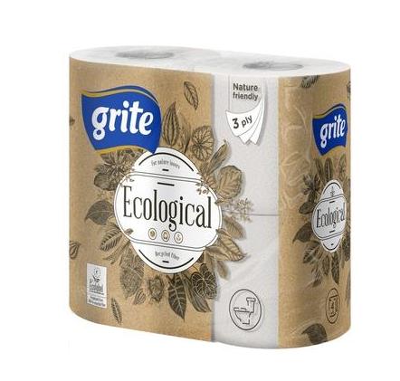 Туалетний папір GRITE Ecological 14,85 м 3 шари 4 рулони (3TGPLE3304_2016)