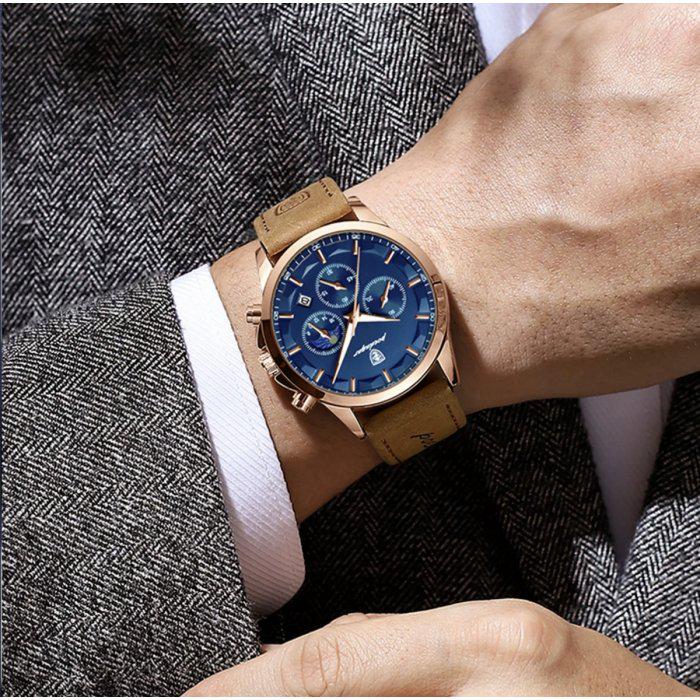 Годинник наручний чоловічий Poedagar West Brown (1705) - фото 6 Годинник наручний чоловічий Poedagar West Brown (1705) - фото 6