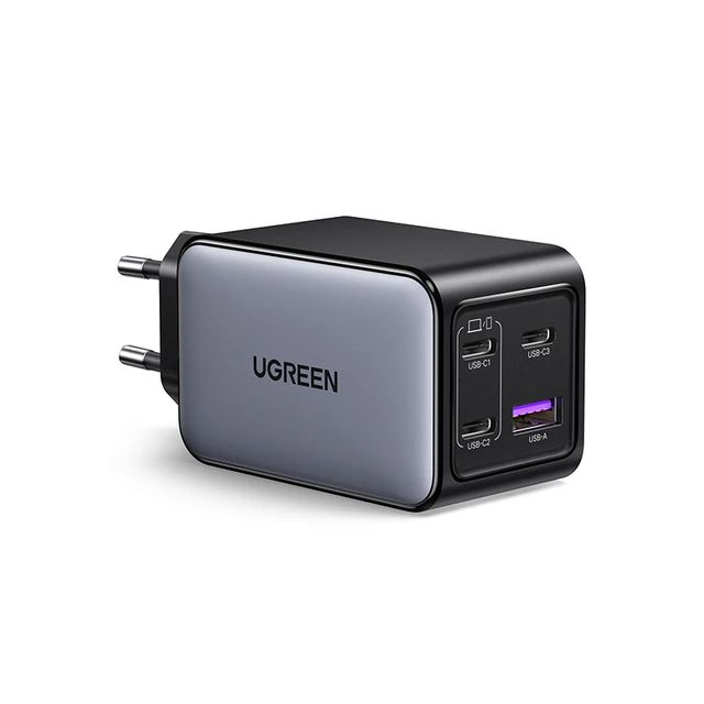 Зарядное устройство UGREEN X559 GAN 65W 3C1A Grey (35531)