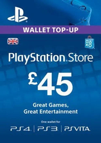 Цифровий код PlayStation Network 45 GBP UK регіон (26572602)