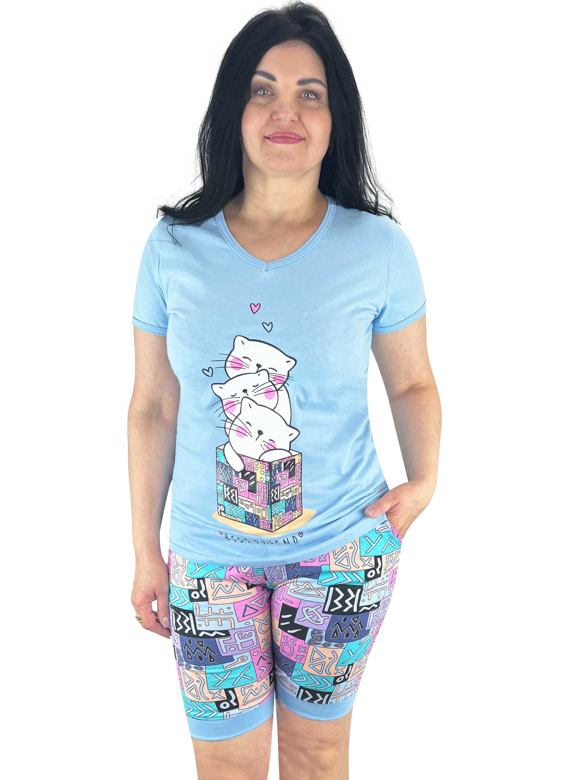 Пижама женская Модельер 27872 р. 48 Разноцветный (15666)