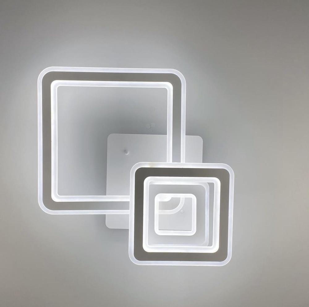 Светильник стильный и лаконичный LED на 3 квадрата (A 2731/500 WT)