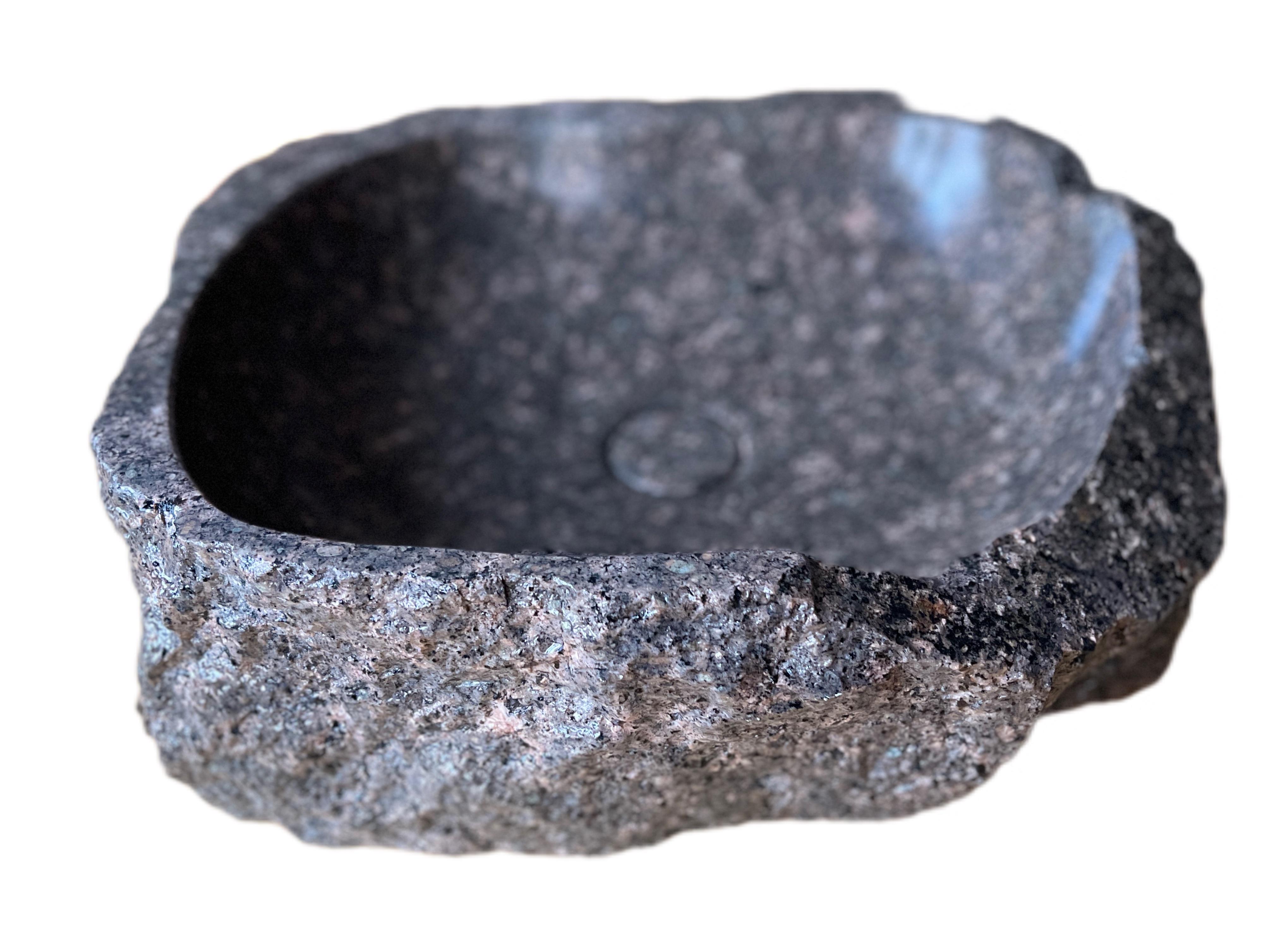 Умивальник з натурального каменю Лізник граніт 45х37х15см (29014309)