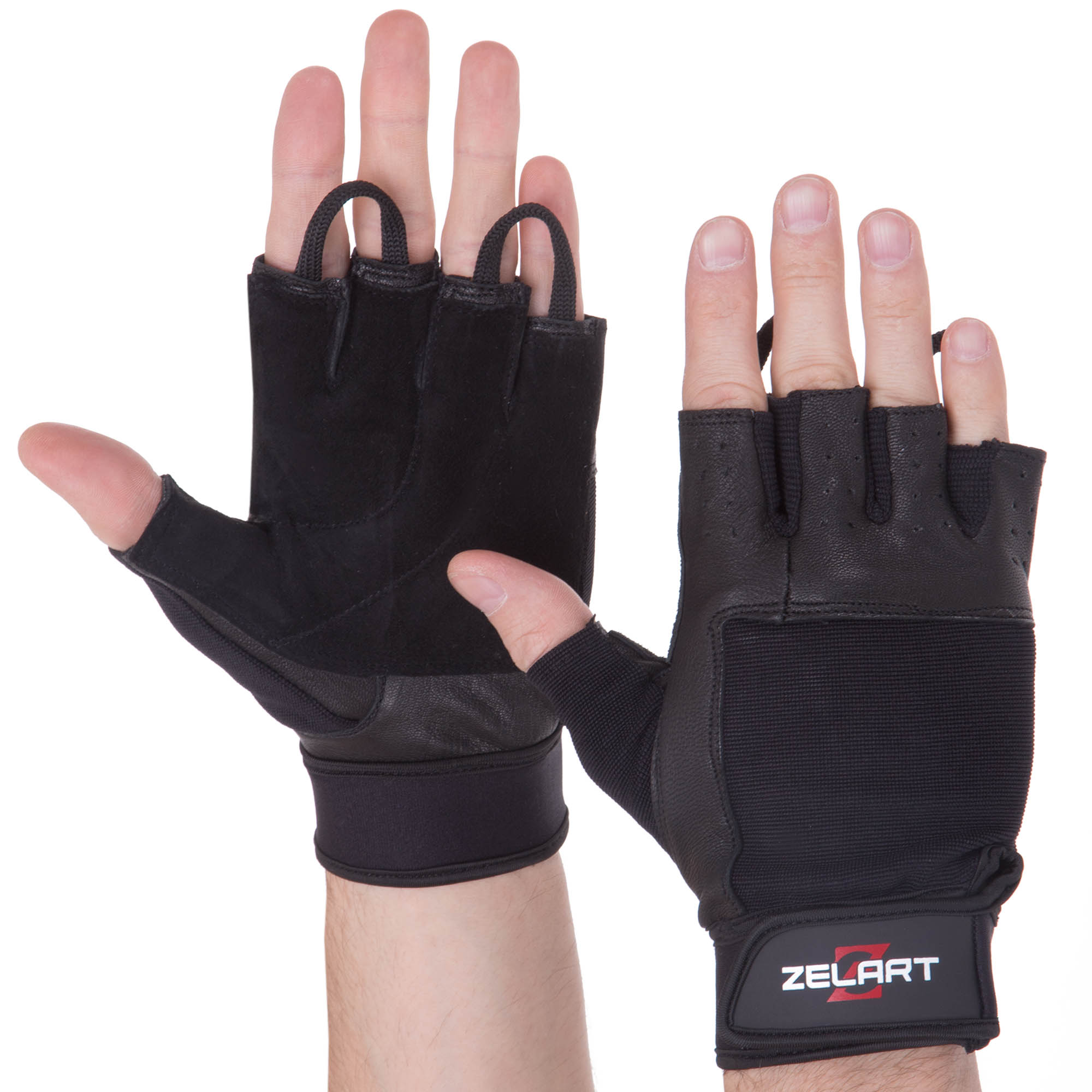 Рукавички для важкої атлетики Zelart SB-161593 L Чорний (62fa65ecb8fc4d48d24f118f)