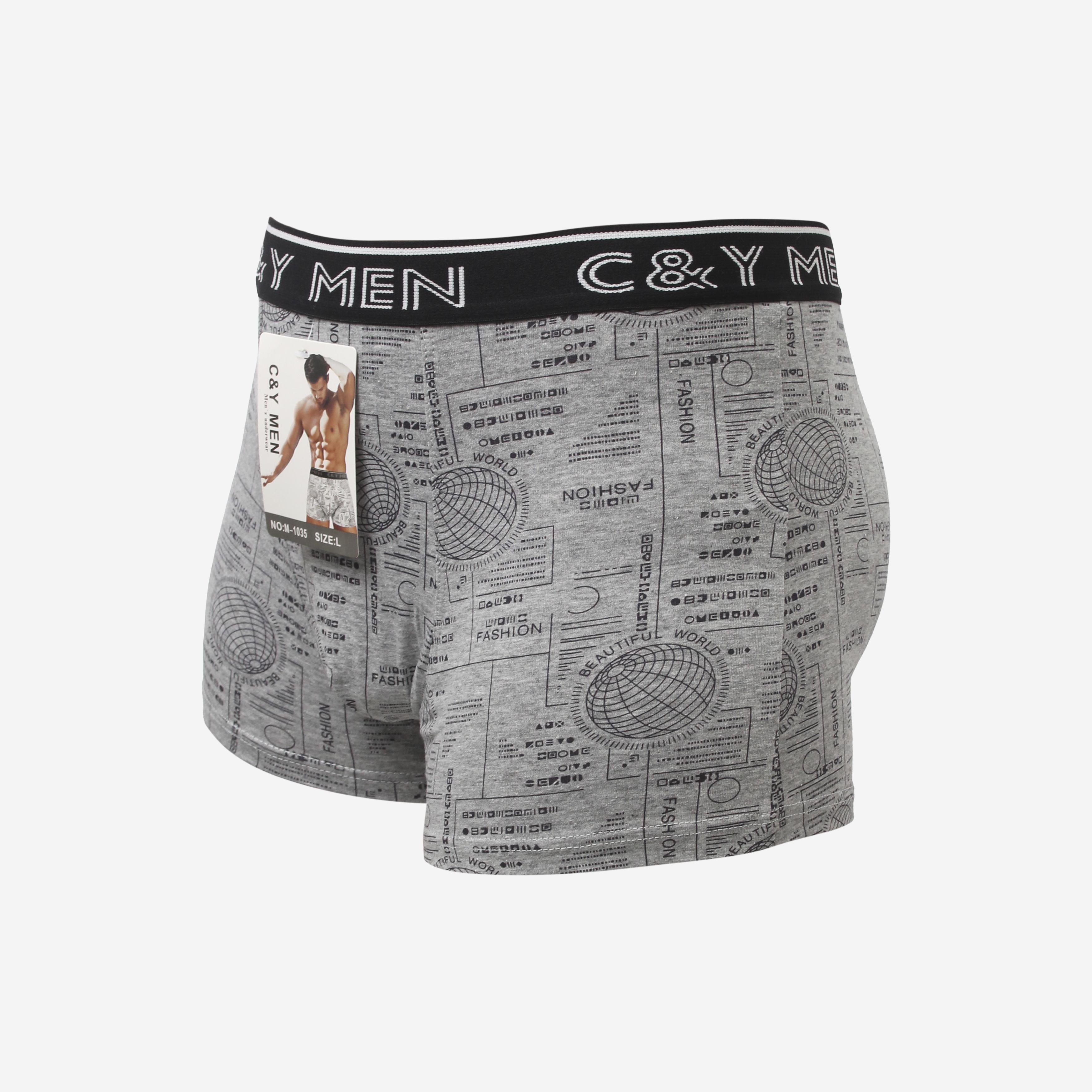 Трусы мужские боксеры 2XL-3XL Серый