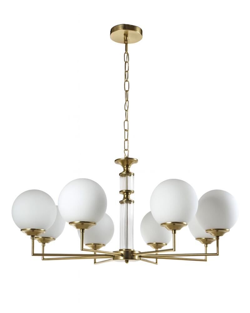 Люстра Edlin PL321163-8 Amiria E27 8x12W IP20 Латунний (28118157)