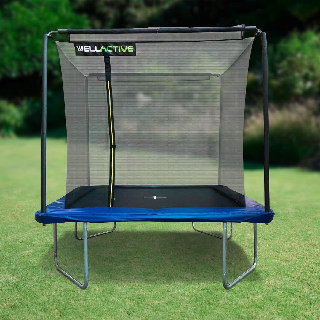 Батут прямокутний із внутрішньою сіткою WellActive 366х244 см (27001651) - фото 2